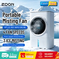 EDON Portable Misting Cooling Fan With Double Water Tank Rechargeable for Home Office Camping Patio