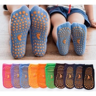 Kids Adults Cotton Anti Skid Socks Children Breathable Yoga Sports Dance Trampoline Floor Socks for Boys Girls