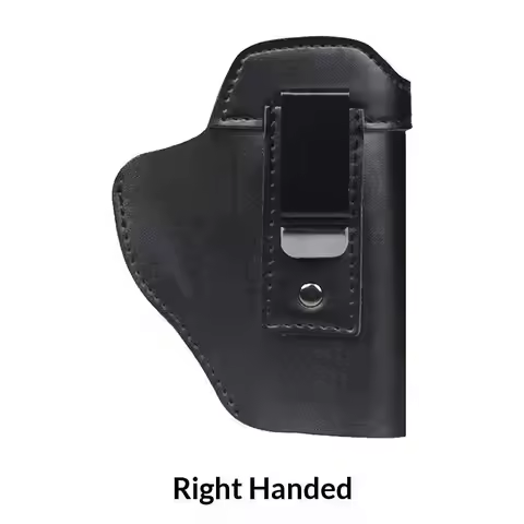 Tactical Outdoor PU Leather Gun Pouch Concealed Carry Compatible with G17 G19 G23 M92 Hunting Gun Ac
