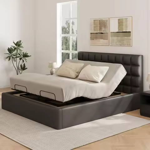 S3KLite King Size Adjustable Bed Frame Base, Zero Clearance, Independent Head amp Foot Incline, Zero