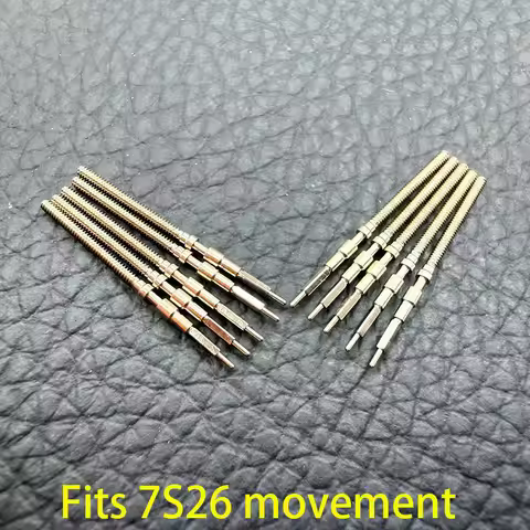 2pcs/4pcs 7S26 Stem stainless steel crown Movement Crown Stem Fit 7S26 Automatic Mechanical Movement