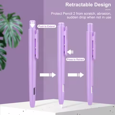 Holder Case for Apple Pencil 2nd Generation,Double-tap Retractable Apple Pencil 2nd Case Protective 