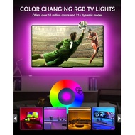MATICOD LED Lights for TV, 16.4ft RGB Strip Lights for TV Behind 50-70in TV, Bluetooth APP Remote Co