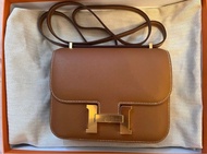 hermes  mini constance 金金
