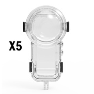 เคสดำน้ำที่มองไม่เห็นสำหรับ Insta360 X4/X3เคสกระเป๋ากล้องกันน้ำสำหรับ Insta 360 X4ใต้น้ำอุปกรณ์เสริม