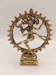 Patung Shiva Nataraj Siwa Nataraj Bronze Brass Statue 15cm Hindu God