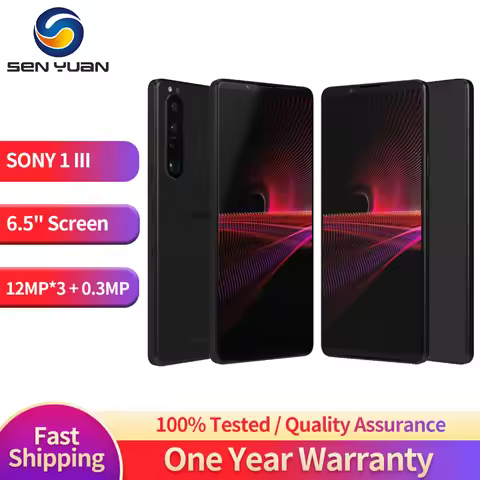Original Sony Xperia 1 iii 1iii XQ-BC52 XQ-BC72 5G Mobile Phone NFC 12GB RAM 256GB 6.5" 12MP*3+8MP O