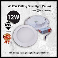 SIRIM LED DOWNLIGHT 12W/18W 4INCH/6INCH ROUND