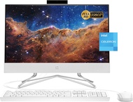 HP 2022 Newest All-in-One Desktop, 21.5" FHD Display, Intel Celeron J4025 Processor, 4GB RAM, 128GB 