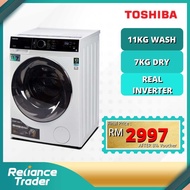 TOSHIBA Washer Dryer 11KG Wash 7KG Dryer TWD-BJ120M4M