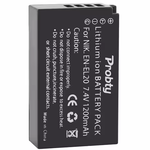 1 Pc 1200mAh EN-EL20 EN EL20 ENEL20 Rechargeable Li-Ion Battery for NIKON 1 J1 J2 J3 S1 Camera