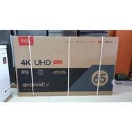BRAND NEW ORIGINAL TCL 65” INCHES SMART 4K UHD ANDROID SMART TV WITH FREE WALL BRACKET AND INSTALLAT