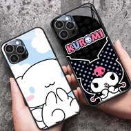 YS-8 Kuromi Sanrio HD Glass Casing for iphone 15 14 Plus Pro Max
