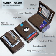 Dompet AirTag Perdagangan Antarabangsa untuk Lelaki, Dompet Lelaki Perniagaan Kulit Asli, Dompet Kul