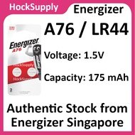 Energizer A76 LR44 Alkaline Battery 1.5V Authentic Singapore (2pcs/card)