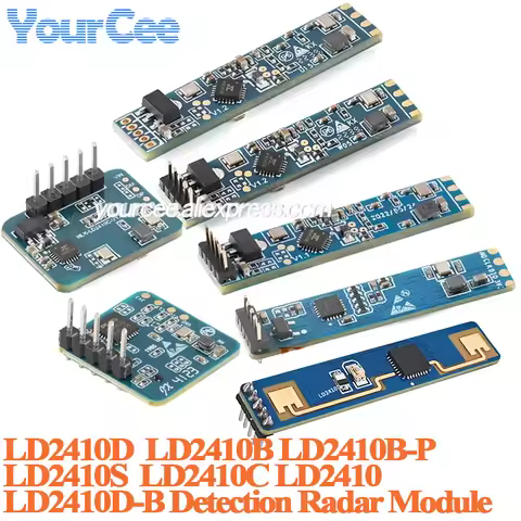 10pcs/1pc LD2410C LD2410D LD2410 LD2410B LD2410S 24G Human Presence Sensor Millimeter Wave Radar Mod
