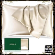 ★Silk Pillowcase Cover 22mm 100% Natural 6A Grade 43x63cm Zipper Closure OEKO-TEX Certified One-side