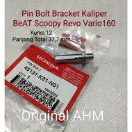 Pin Caliper BracketBolt BEAT Scoopy Revo Vario160 Original AHM 45131 K81 N01