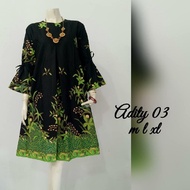 TUNIK BATIK REMAJA KEKINIAN WARNA HITAM MODEL TERBARU 2021