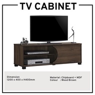 TV Cabinet TV Console  Living Hall Cabinet TV Rack 120cm Walnut TV STAND