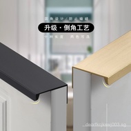 Right Angle Invisible Handle Cabinet Door Black Handle Modern Minimalist Cabinet Wardrobe Door Handl