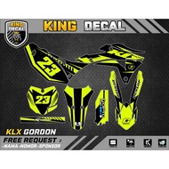 Decal KLX GORDON KLX BF KLX OLD KLX S DECAL KX CUSTOME DECAL 02