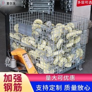 Foldable Rolling Storage Box Cart A2Factory Jiangsu Storage Rack Cage Butterfly Cage Storage Warehou