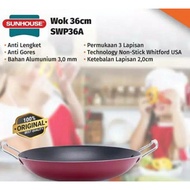 Non-stick Teflon Frying Pan 36,34,32,30,28,26,24,22,20cm / Wok Pan Stir Fry Pan Non Stick/Teflon Cauldron