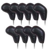 Craftsman Golf 9pcs/Set Black Golf Club Iron Headcovers Set for Ping Callaway Mizuno Taylomade Etc.
