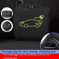 Car Charging Guns Storage Bag For Volkswagen ID.3 ID.4 CROZZ ID.6 ID.6 ID.7 Tourareg Golf Energy Cha