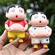6pcs Creative Crayon Shin Chan Pinch Belly Model Pendant Set For And Kids Adults