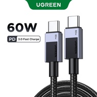 UGREEN PD60W USB C Cable 3A Fast Charging Cable for Macbook Samsung S24 Ultra Xiaomi Huawei USB C Da