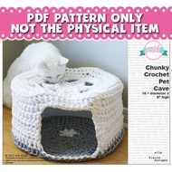 Crochet Pattern - Chunky T-shirt Yarn Pet Cave/Bed Pattern PDF