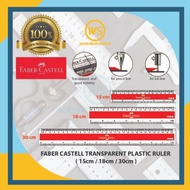 Faber Castell Ruler Ruler/ Long Ruler/ Short Ruler/ 柑 Plastic Ruler/ 15cm 18cm/ 30cm/