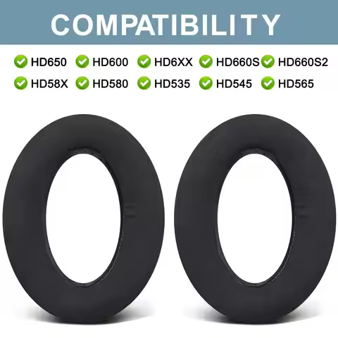 Cooling Gel Earpads Replacement Cushions for Sennheiser HD650, HD660 S, HD660S2 Headphones, Ear Pads