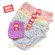 KATUN K10 6Pcs GOLDEN NICK CHILDREN'S CD SCREEN PRINTED MOTIF Girls' Underwear/ with GN Image Motif 