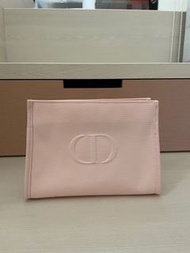 Dior 迪奧粉色帆布化妝包