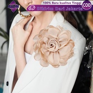 Large Flower Shoulder Brooch Corsage Jumbo Flower Ribbon Satin Brooch Shoulder Flower ApplicationBIG