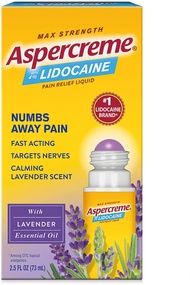 Aspercreme Max Strength Pain Relief Liquid Roll-On with Lavender Essential Oil 2.5 fl.oz / 73ml