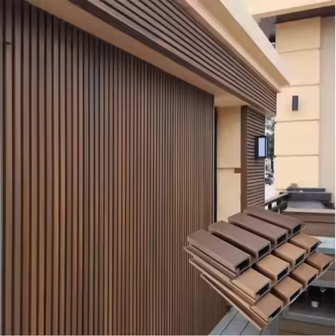 Wall cladding interior Wpc Fluted Wall Panel Wpc Wooden grains Wall Boards