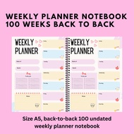 Weekly Planner Notebook, Minimalist Weekly Planner, Weekly schedule pad, Weekly planner pad