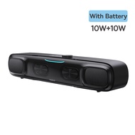 Baseus AeQur DS10 Mini Soundbar with Triple Audio Effects Top-Mount Microphone Wireless 5.3 or Cable