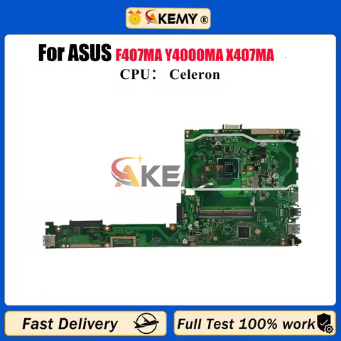 X407MA Laptop Motherboard For ASUS VivoBook X407M F407MA Y4000MA X407MA Notebook Mainboard With Cele