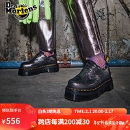 马丁（DR.MARTENS）1461 Quad FL DM 厚底女款3孔马丁单鞋 黑色 36