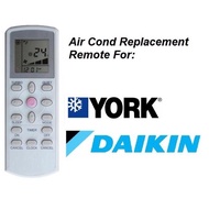 AIR COND REMOTE CONTROL REPLACEMENT FOR YORK DAIKIN ACSON