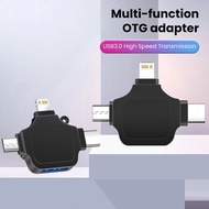 3 in 1 OTG อะแดปเตอร์ Type C Micro USB Lightning 3.0 OTG USB 3.0โอนข้อมูลสำหรับแท็บเล็ตฮาร์ดดิสก์ไดรฟ์ไอโฟน