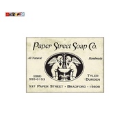 Paper Street Soap Co logo sticker retro film Fight Club Tyler Durden