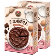 KOREA [CJ BEKSUL] Chocolate Cake Mix For MICROWAVE USE (300g x 2EA / 3EA / 4EA / 5EA)