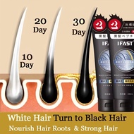 Black hair shampoo200ml hair loss shampoo hair growth shampoo white hair to black hair shampoo