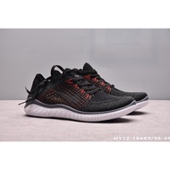 Discount Nike6699 Free RN Flyknit 2018 5.0 Men Women Sports Running Walking Casual shoes black red